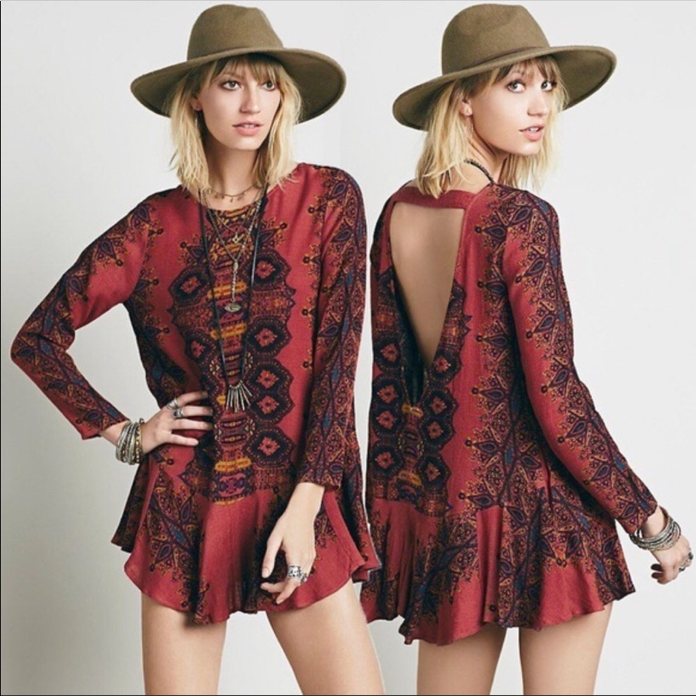 Free people sz Medium top you can use as dress - Picture 2 of 8